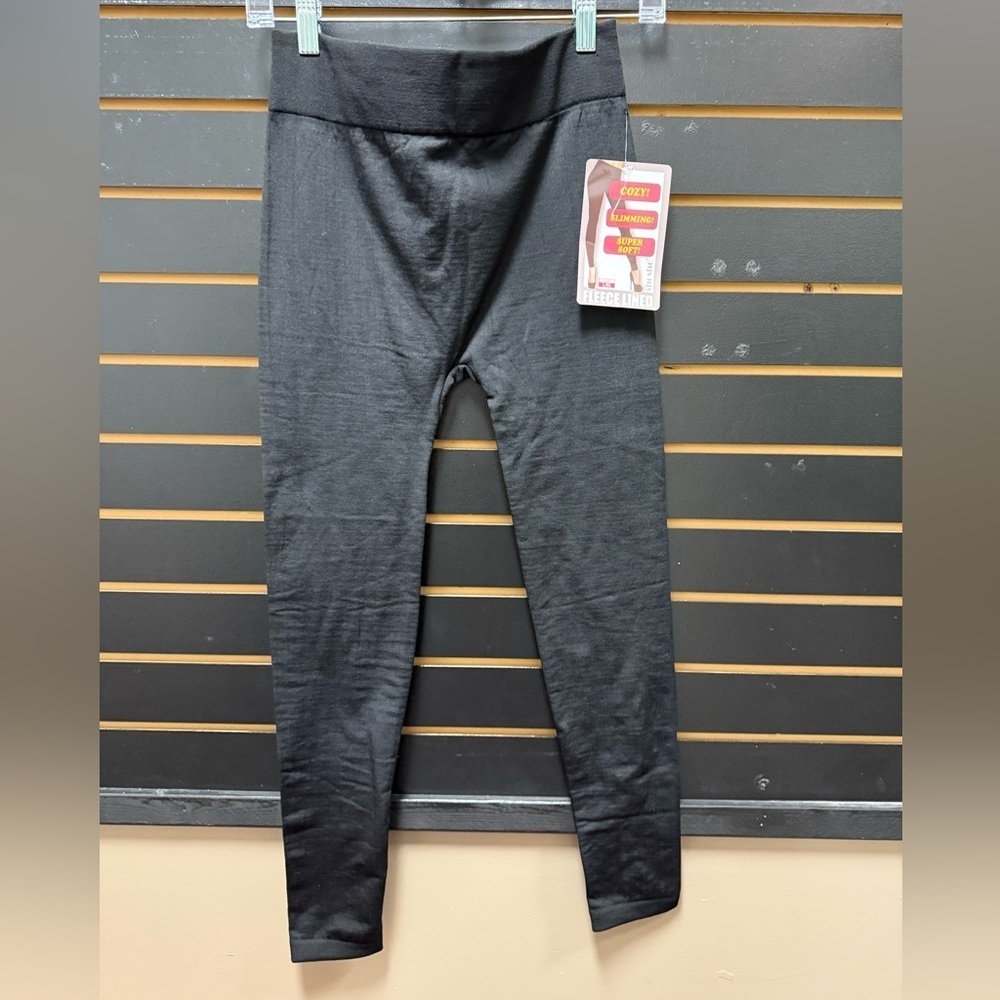 ShoSho Black Fleece Lined High Waist Leggings L/XL